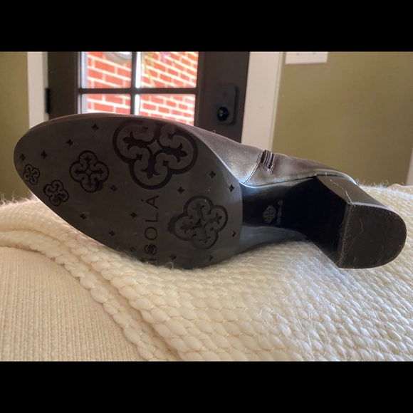 Isola Colleen mid ankle leather booties Java - Picture 4 of 8